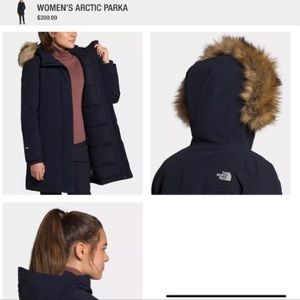 TheNorthFace Women’s Arctic Parka Navy Blue